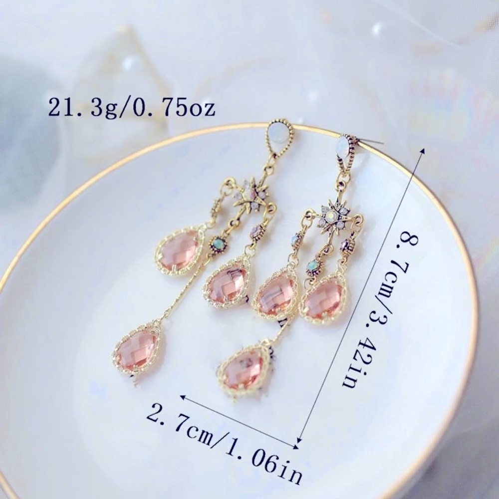 Cristal earrings amazing style beautiful color